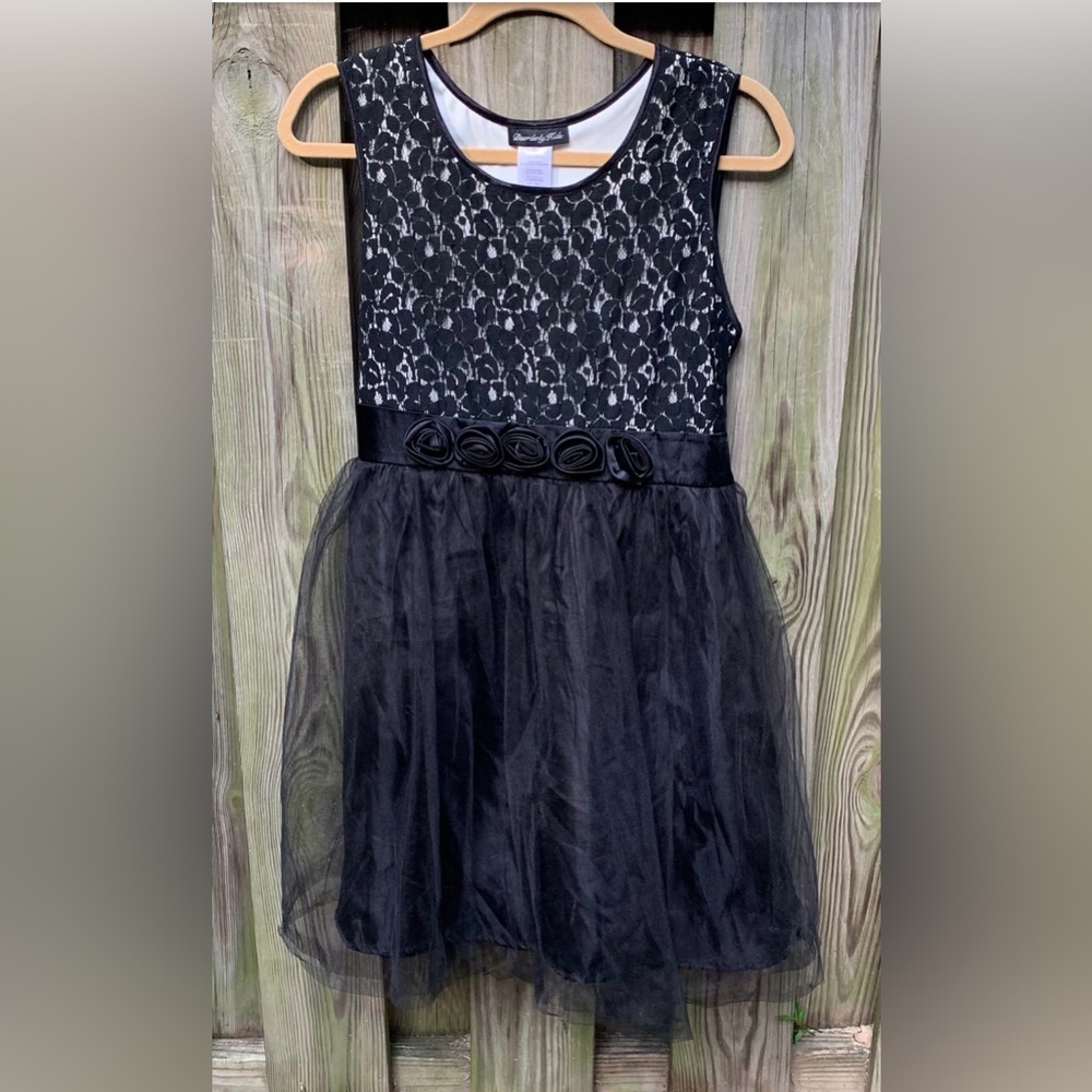 Disorderly Kids Black Lace Dress Halloween